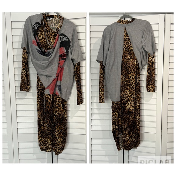JUNYA WATANABE Sex Pistols Leopard Dress - Picture 2 of 6